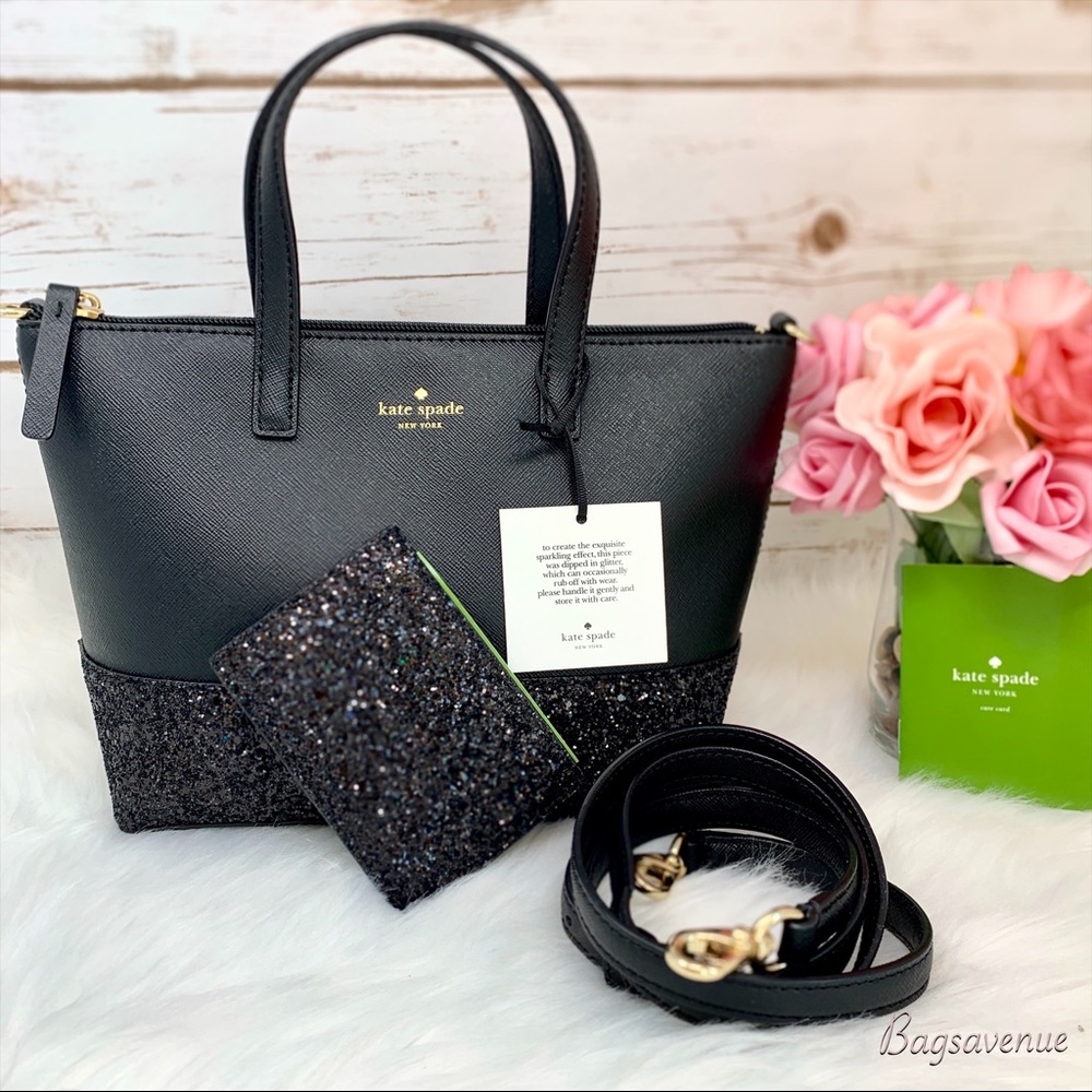 Kate Spade set Greta Court Ina Black Bag graham - Picture 6 of 8